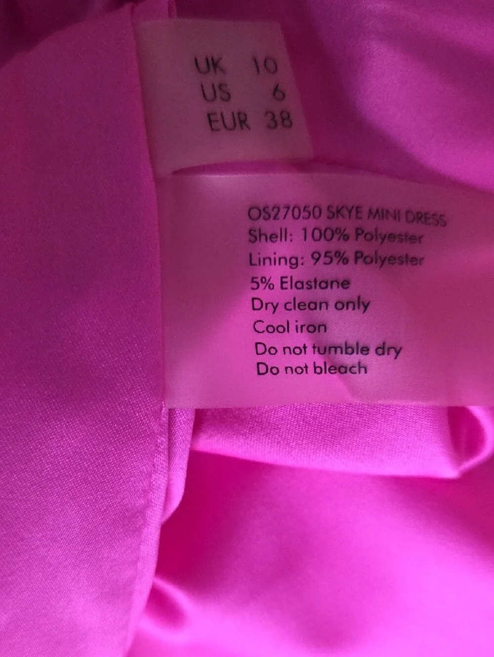Solace London Hot Pink Strapless Puff-Sleeve Ribbed Mini Dress - Picture 3 of 11